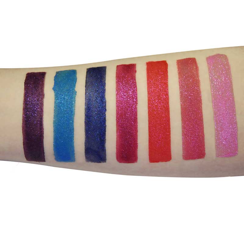 Glitter flydende læbestift diamant vandtæt metallisk lipgloss